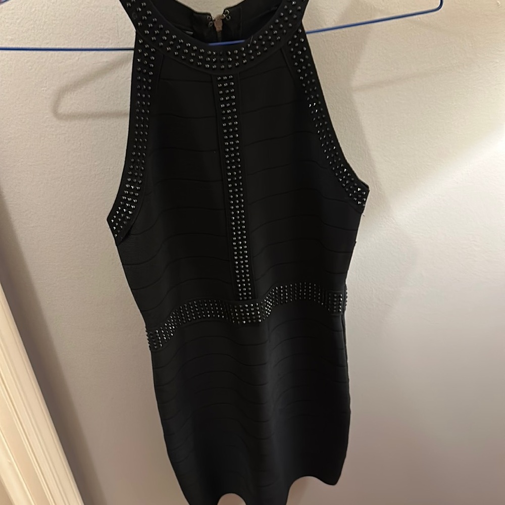 brand new mini black bebe dress! 🖤🖤 perfect for your next formal or date dance